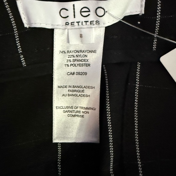 Cleo Black and White Plaid Pants - Picture 4 of 5